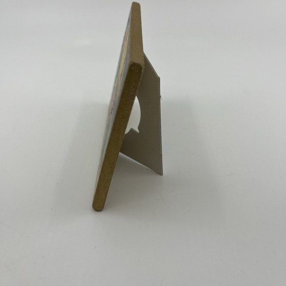 Christmas Postcard 1900s Reprint Handcrafted Wooden Stand Decor Santa‎ Flying - Picture 4 of 8